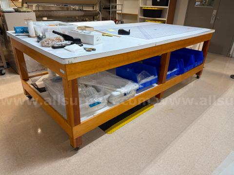 Mobile Work Table 5ft x 10ft x 40in.