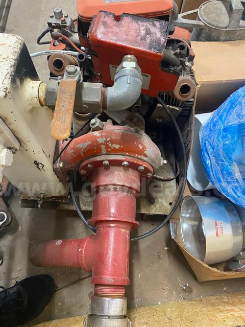 Fire hose reel, Engine, pump & Tank