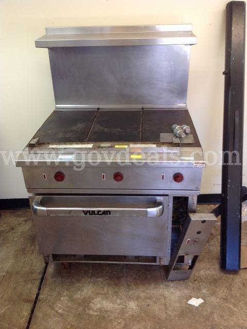 Vulcan Mdl EV36S-Y23N Electric Griddle with oven