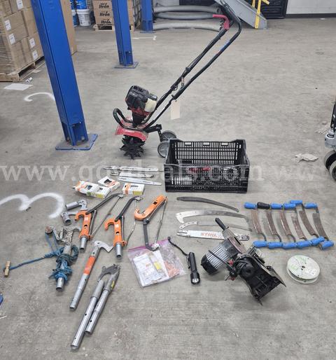 Misc tools and chainsaw parts