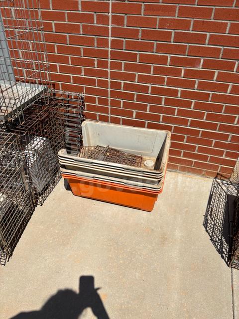 Lot of Various Kennels and Animal Carriers
