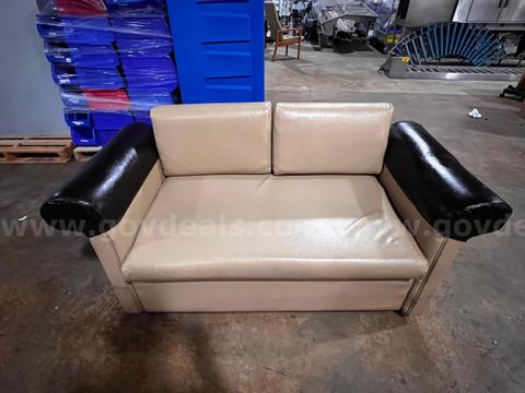 Waiting room 2-person couch on wheels