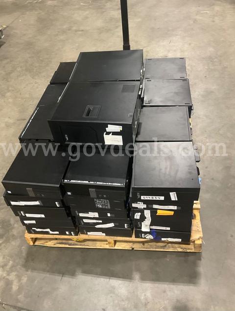 One (1) Lot of Assorted Desktop Computers (No Hard Drives)