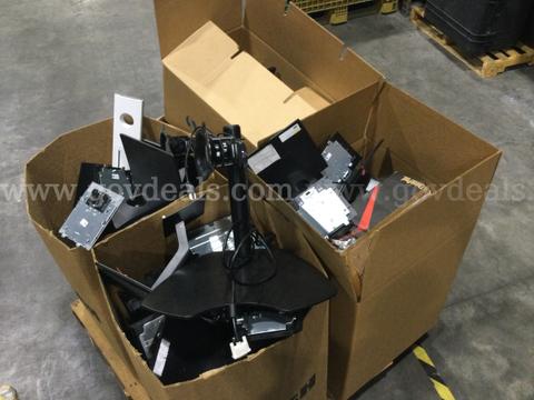 One (1) Pallet of Assorted Flat-Panel Monitors Stands