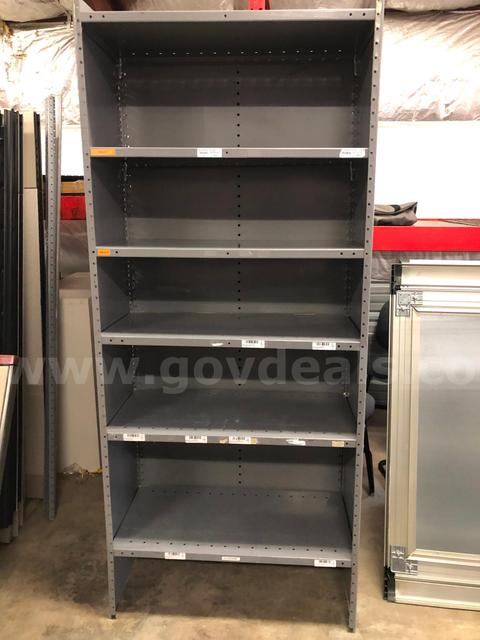 (2)  steel shelves