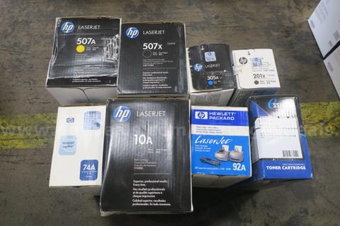 LOT OF (13) ASSORTED HP LASER JET PRINT CARTRIDGE- NEW IN BOX!