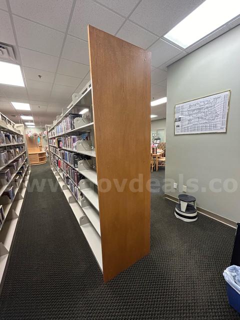 (8) Full shelves 90" tall (Books not included)