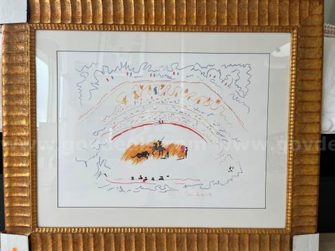 Picasso limited edition “La Corrida” Giclee - plate signed and numbered 414/500