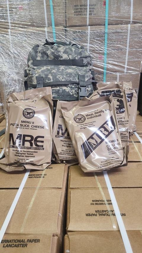 ACU Assault Pack with 12 MRE Military Meals Ready To Eat
