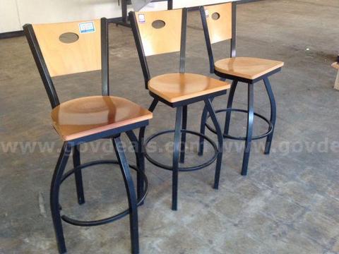Lot of (3) Swivel Bar Stool