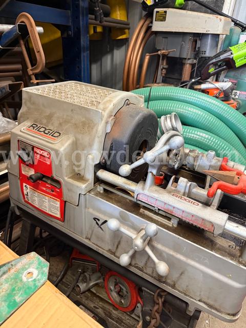 Lot of (2) Ridgid Tool Co 535 Pipe Threading Machines