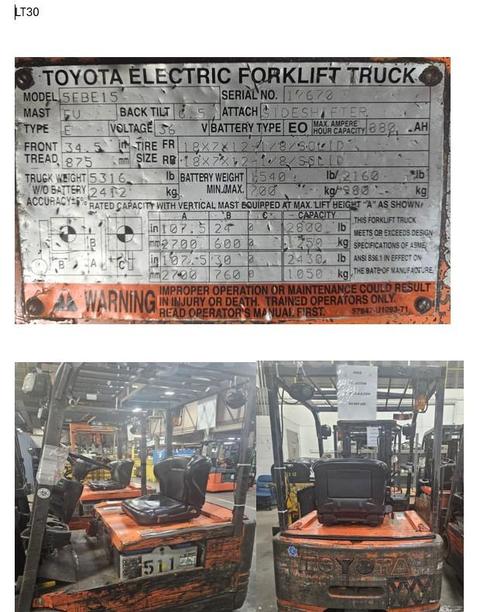 Lot of 5 Forklifts