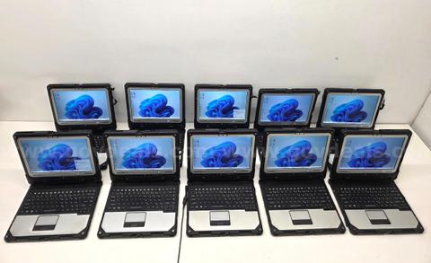 Lot of 10x Panasonic Toughbook CF-33 Rugged Detachable Laptops 2D Barcode Scanner – Fully Tested
