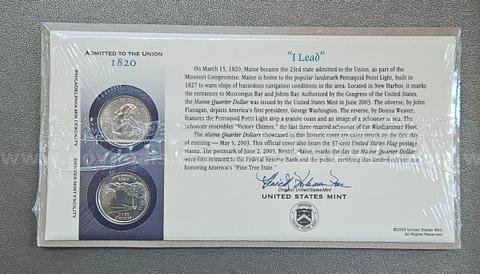 Maine State Quarter Mint Set