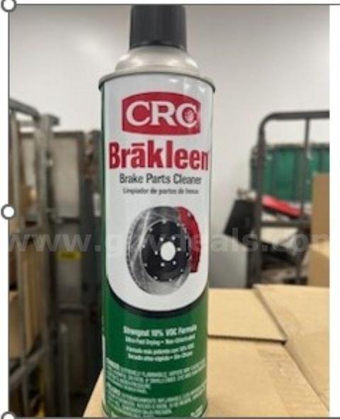 Brake Parts Cleaner, Lot of 72 cans