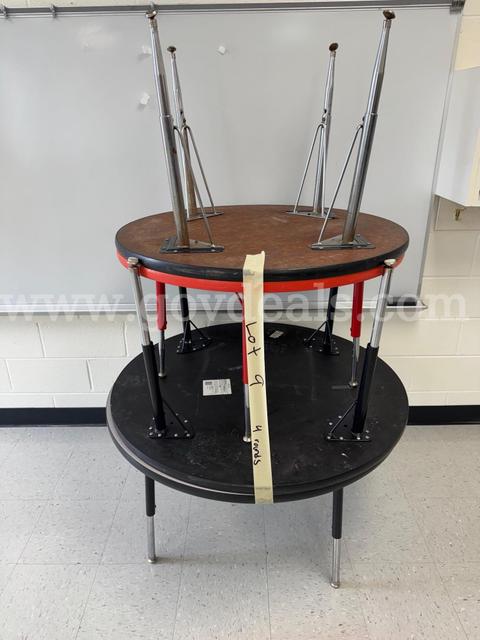 C-3 LOT 6:  FOUR (4) ROUND TABLES