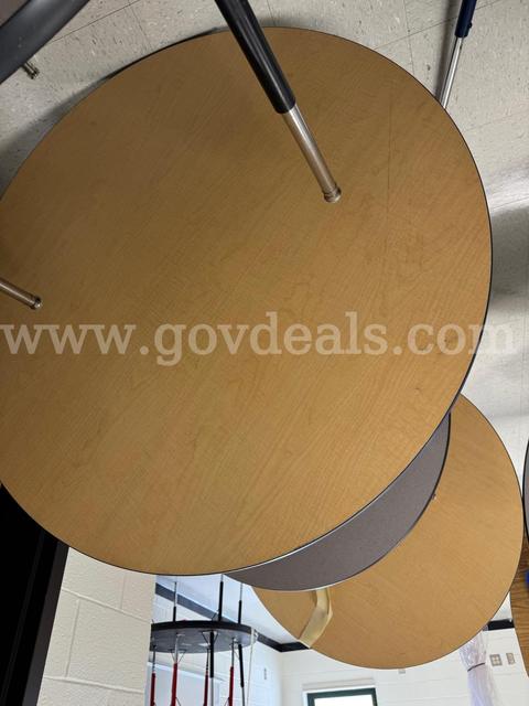 C-3 LOT 5: FIVE (5) ROUND TABLES (MIXED)