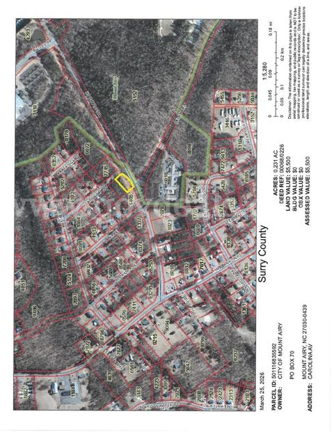 0.231 Acres on Carolina Avenue, Mount Airy, NC 27030 (PIN 501116835592)