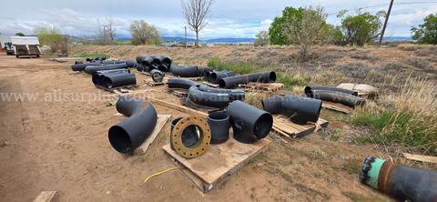 Fittings, Elbows, Flanges, Reducers, Tees, Approx Qty 49