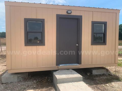 Portable Office Cabin with Finished Shiplap Interior  - Size 12 feet x 16 feet *