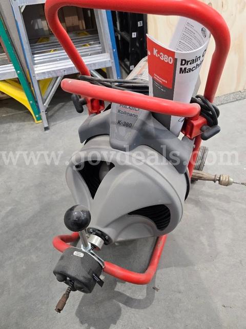 Used Rigid K-380 Electric Drain Cleaner in good condition