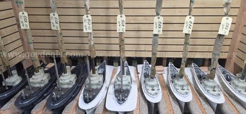 9 brand-new Yamaha OEM outboard lower units. Mixed models/colors. minor transportation damages (easy repairable) AS-IS.