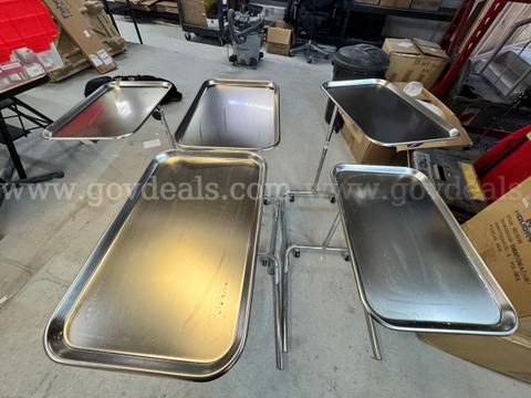 NEW AMG Mayo Type Instrument Table – Stainless Steel Medical Procedure Stands