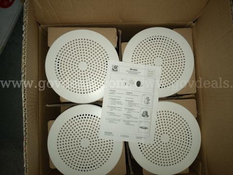 LOT OF 2 Bouyer Design CEILING LOUDSPEAKER 10W ENCLOSURE RB-6501 MADE IN FRANCE *WILL SHIP*