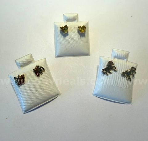 (3) Pair of Children’s Post Earrings, 24k Real Gold Plated