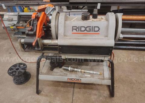 Used Ridgid 1224 Hammer Chuck Threading Machine Pipe Threader