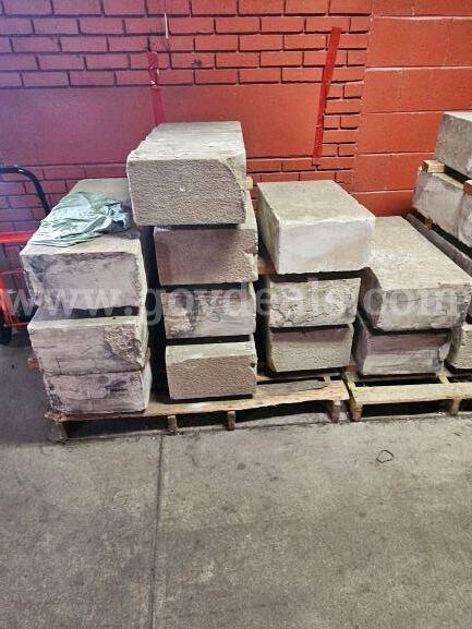 Lot of 20 Concrete Parking Curb/Blocks