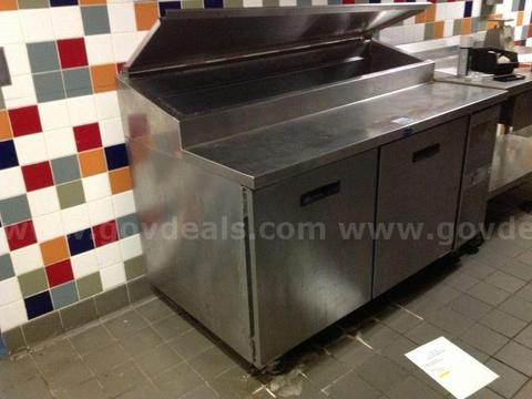 Randell 2dr Reach-In cooler with Sandwich prep area