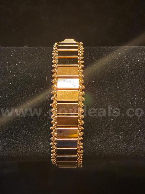 7.5β Flexible Brick Bracelet 24K Real Gold Filled.
