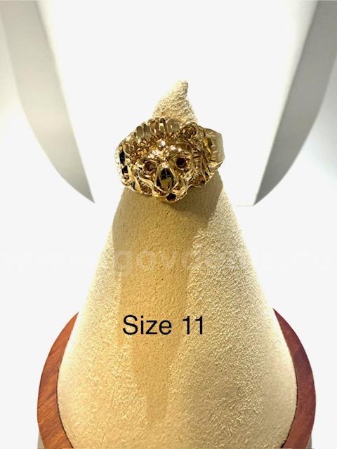 Beautiful, Men's, Size 11, 24k Real Gold Plated, Cougar Ring