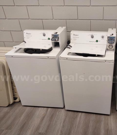 Lot of Commercial Washers & Dryers - Whirlpool - Coin Operated - Good Working Condition
