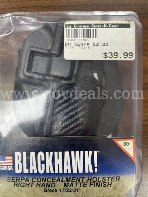 Lot of 2 BLACKHAWK! SERPA Concealment Holsters for Glock 17/22/31 β Left & Right Hand