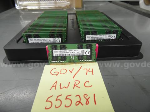 LOT OF (150) TESTED LAPTOP MEMORY  16 GB 2RX 8 PC4-3200AA