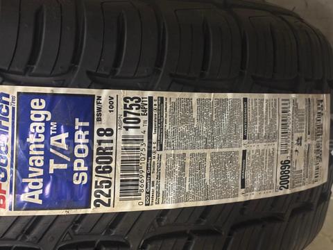 BF GOODRICH 225/60r18