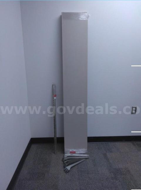 Two wall-mounted shelves