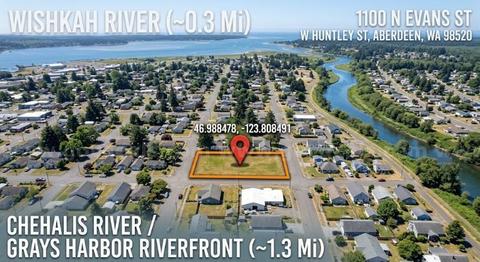 ~0.48 Acre Lot in north Aberdeen, Washington Near the Wishkah River