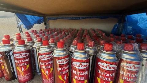 Butane Fuel, Lot of 210 cans