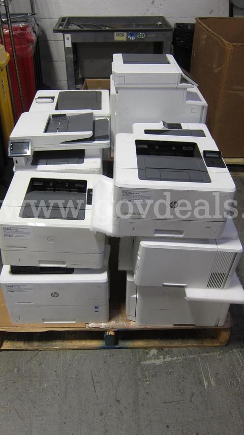 Wholesale lot of 13 Tested Mixed Model HP LaserJet Printers