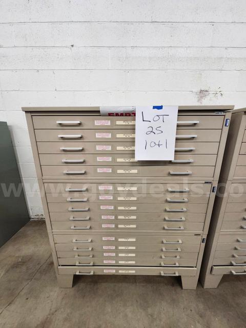 Lot of 1 - Blueprint File Cabinet - 43"x53"x33 1/4"