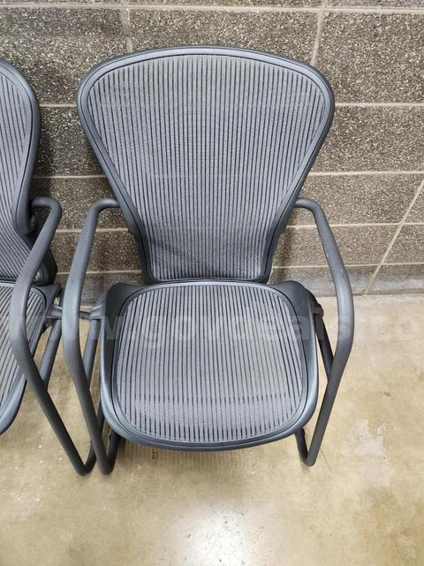 Lot of (5) Gray Aeron Side Chairs