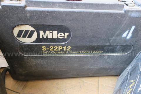 LOT OF (4) MILLER 24V CONSTANT SPEED WIRE FEEDER MODEL: S-22P12- UNTESTED!