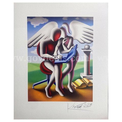 Mark Kostabi, "Divine Guidance" Limited Edition Fine Art
