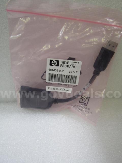(132)- HP 481409-002 Display Port to DVI NEW