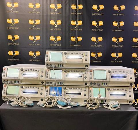 Lot of GE Corometrics 250CX Fetal Monitors with UA/ TOCO Transducers  (AS8E)