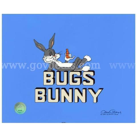 Chuck Jones (1912-2002) "Bugs Bunny Title Card" Hand Signed, "Bugs Bunny Title Card" Limited Edition Fine Art