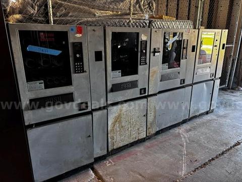 Lot of 8 Vending Machines – 6 Snackshop CS and 2 Crane Model 436D Cold Food Units